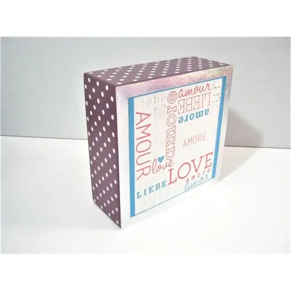 Double message Shelf Tabletop Wood Box Sign Home Office Students Dorm Nursery - Picture 3 of 5